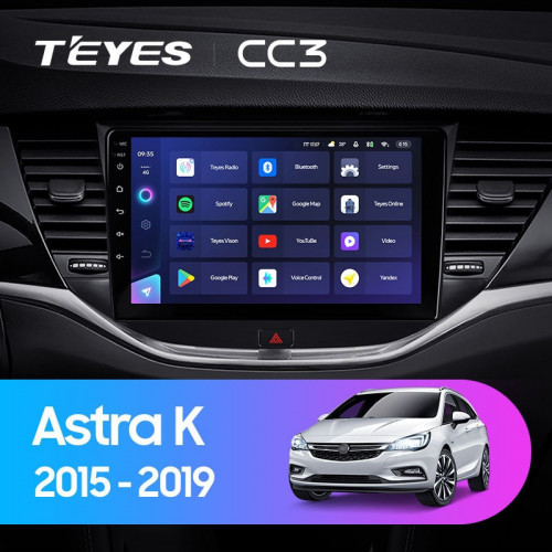 Штатная магнитола Teyes CC3 4/64 Opel Astra K (2015-2019) Тип-A