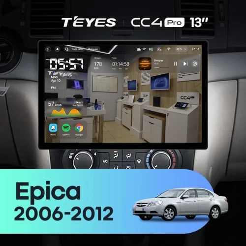 Штатная магнитола Teyes CC4 Pro 8/128 Chevrolet Epica 1 (2006-2012) (13")