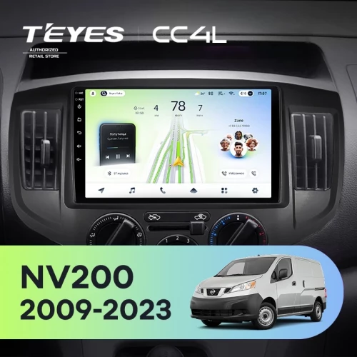 Штатная магнитола Teyes CC4L 6/64 с DTS Nissan NV200 M20 (2009-2023) F2