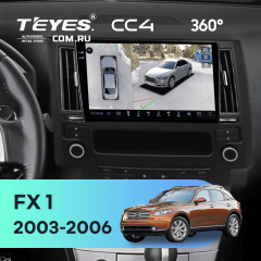 Штатная магнитола Teyes CC4 360 6/64 Infiniti FX 1 (S50) (2003-2006)