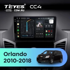 Штатная магнитола Teyes CC4 8/128 Chevrolet Orlando (2010-2018)