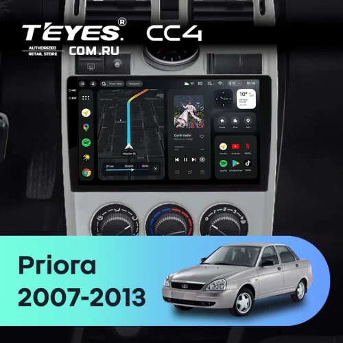 Штатная магнитола Teyes CC4 6/64 LADA Priora 1 (2007-2013) F2 (серебро)