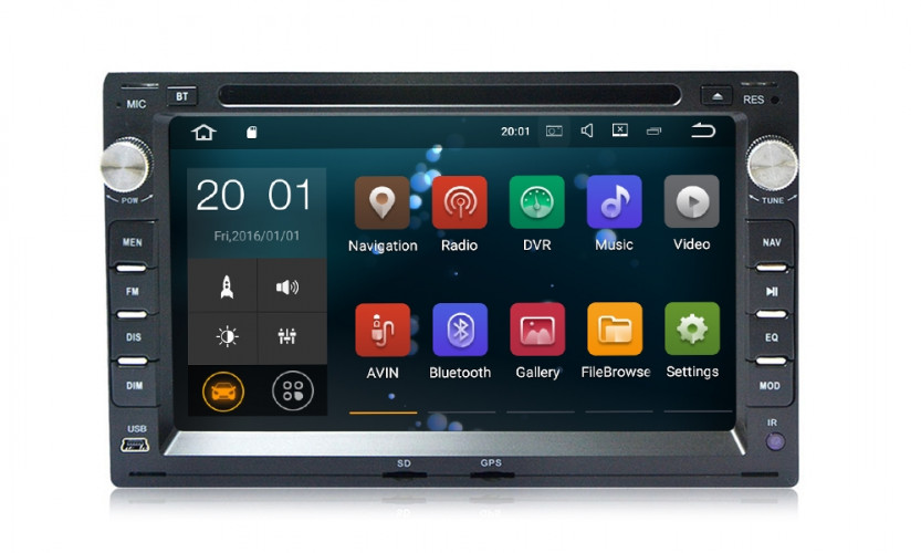 Универсальная магнитола Сarmedia MKD-V732b-P6 Skoda