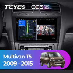 Штатная магнитола Teyes CC3 2K 4/32 Volkswagen Multivan T5 (2009-2015)