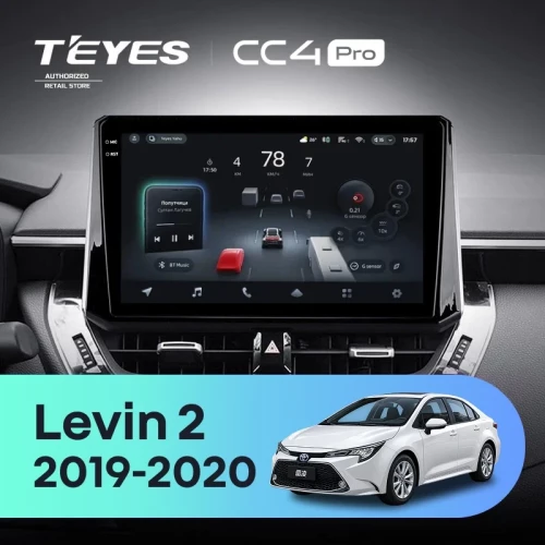Штатная магнитола Teyes CC4 Pro 12/256 Toyota Levin 2 E210 (2019-2020) Тип-B