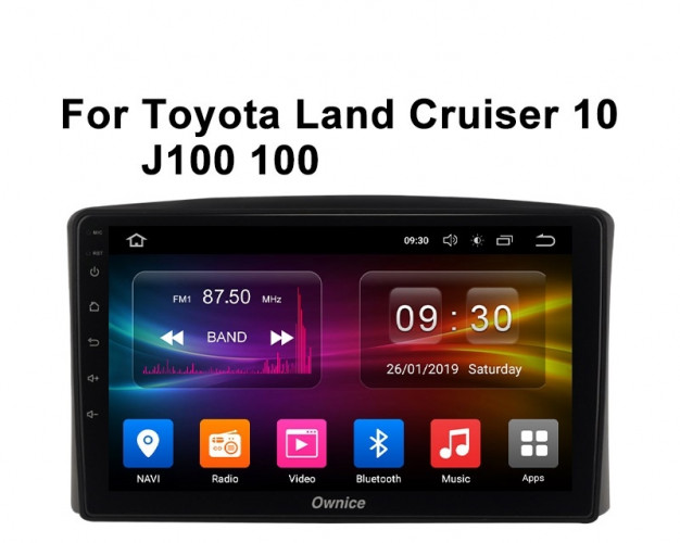 Штатная магнитола Carmedia OL-9424-F Toyota Land Cruiser 100 1992-2002