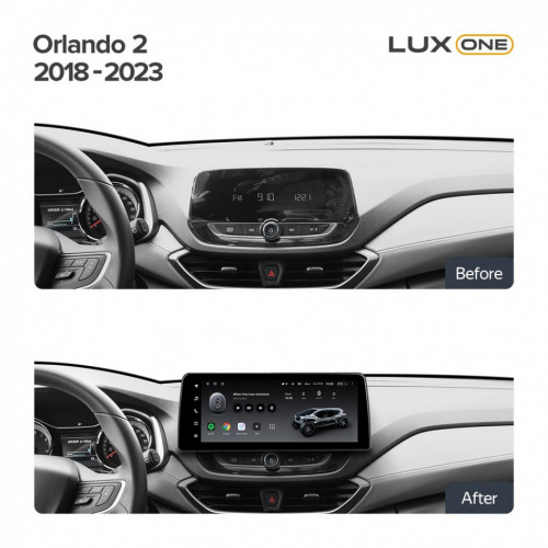 Переходная рамка Chevrolet Orlando 2 (2018-2023) Тип-A (12,3")