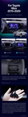 Штатная магнитола Teyes CC3 2K 360 6/128 Toyota Hilux Pick Up (2015-2020)