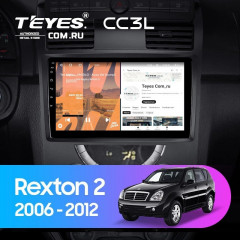 Штатная магнитола Teyes CC3L 4/64 SsangYong Rexton Y250 2 (2006-2012)