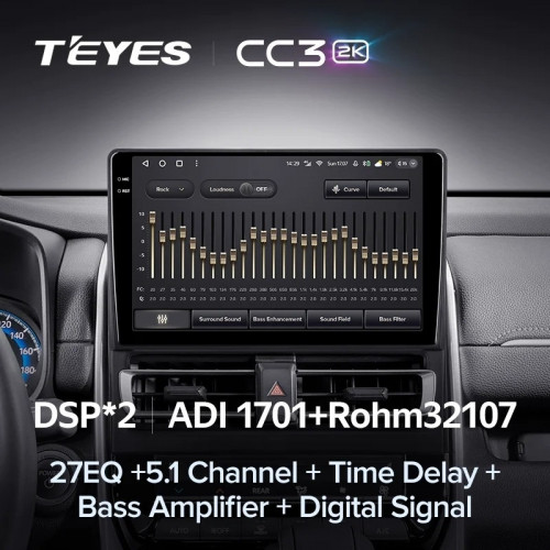 Штатная магнитола Teyes CC3 2K 360 6/128 Toyota Innova 2 (2015-2023)