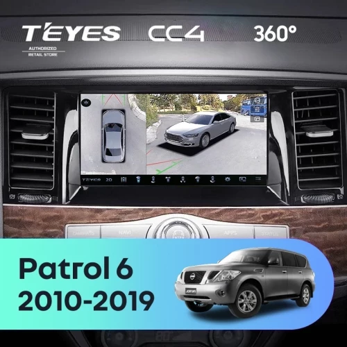 Штатная магнитола Teyes CC4 360 6/64 Nissan Patrol 6 Y62 (2010-2019)