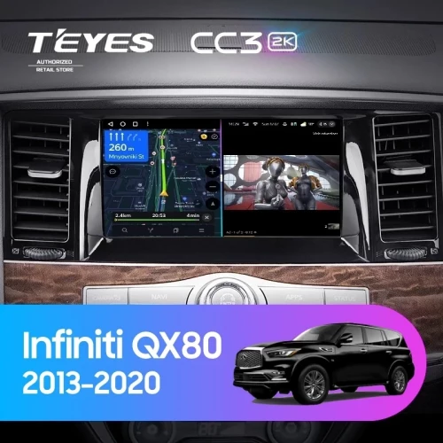 Штатная магнитола Teyes CC3 2K 4/64 Infiniti QX80 (2013-2020)