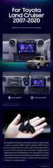 Штатная магнитола Teyes CC3 2K 4/32 Toyota Land Cruiser 70 Series LC 79 (2007-2020)