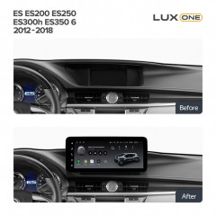 Переходная рамка Lexus ES ES200 ES250 ES300h ES350 XV60 VI 6 (2012-2018) Тип-A (12,3")