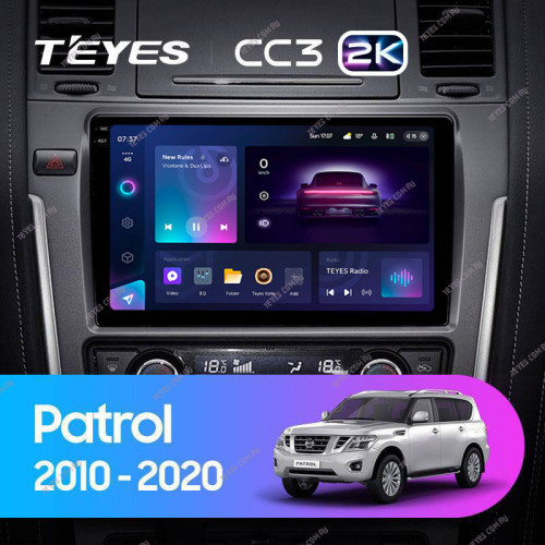 Штатная магнитола Teyes CC3 2K 360 6/128 Nissan Patrol Y62 (2010-2020) F2