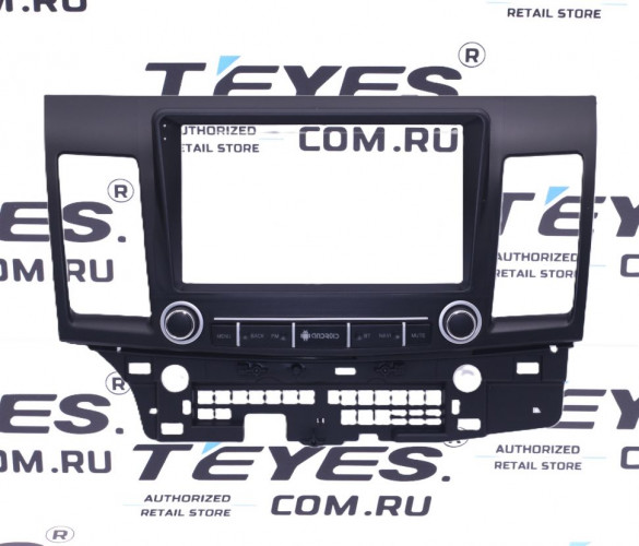 Переходная рамка Mitsubishi Lancer 10 CY (2007-2017) (F3 - с кнопками) (9")
