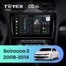 Штатная магнитола Teyes CC4 8/128 Volkswagen Scirocco (2008-2014) F1