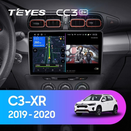 Штатная магнитола Teyes CC3 2K 4/64 Citroen C3-XR (2019-2020) F1