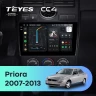Штатная магнитола Teyes CC4 6/64 Lada Priora 1 (2007-2013) F2 (черная)