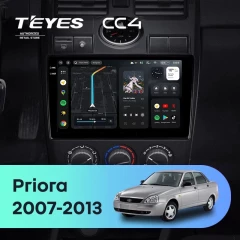 Штатная магнитола Teyes CC4 6/64 Lada Priora 1 (2007-2013) F2 (черная)