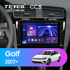 Штатная магнитола Teyes CC3 6/128 Volkswagen Golf 2017+