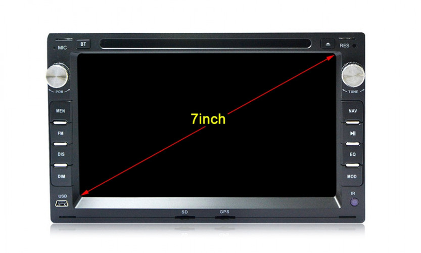 Универсальная магнитола Сarmedia KDO-7009 Skoda серебро