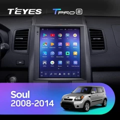 Штатная магнитола Tesla style Teyes TPRO 2 6/128 Kia Soul 1 AM (2008-2014)