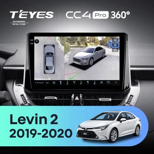 Штатная магнитола Teyes CC4 Pro 360 12/256 Toyota Levin 2 E210 (2019-2020) Тип-B