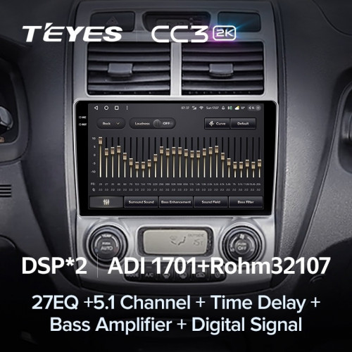 Штатная магнитола Teyes CC3 2K 4/64 Kia Sportage 2 (2004-2010)