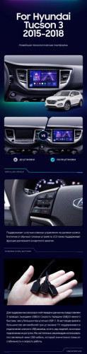 Штатная магнитола Teyes CC3 2K 4/64 Hyundai Tucson 3 (2015-2018) Тип-B
