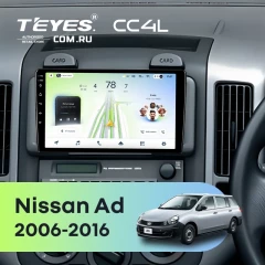 Штатная магнитола Teyes CC4L 6/64 Nissan Ad (2006-2016) Правый руль