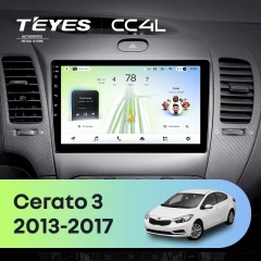 Штатная магнитола Teyes CC4L 6/64 Kia Cerato 3 YD (2013-2017) F3