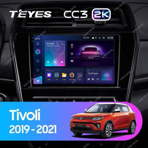 Штатная магнитола Teyes CC3 2K 360 6/128 SsangYong Tivoli (2019-2023)