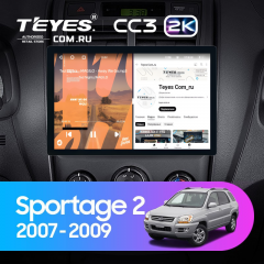 Штатная магнитола Teyes CC3 2K 4/64 Kia Sportage 2 (2007-2009) (11&quot;)