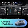Штатная магнитола Teyes CC4 6/64 Toyota Corolla Rumion E150 (2007-2016)