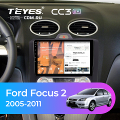 Штатная магнитола Teyes CC3 2K 6/128 Ford Focus 2 (2004-2011) (черная) F2