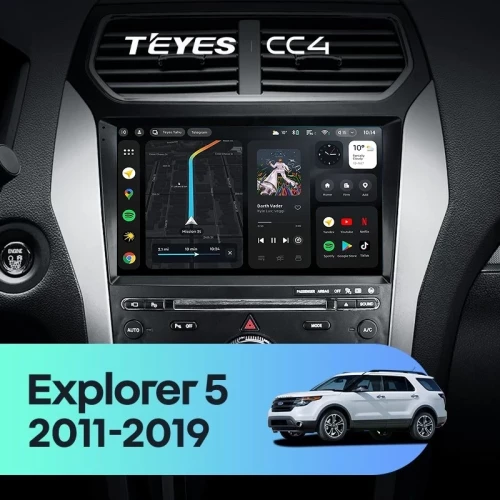 Штатная магнитола Teyes CC4 8/128 Ford Explorer 5 (2011-2019) Тип-A