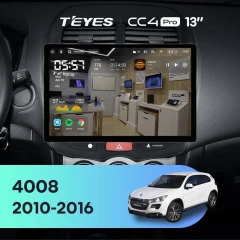 Штатная магнитола Teyes CC4 Pro 8/128 Peugeot 4008 (2010-2016) Тип-A (13")