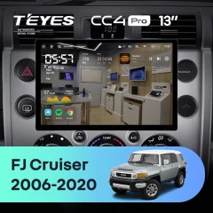 Штатная магнитола Teyes CC4 Pro 12/256 Toyota FJ Cruiser J15 (2006-2020) (13")