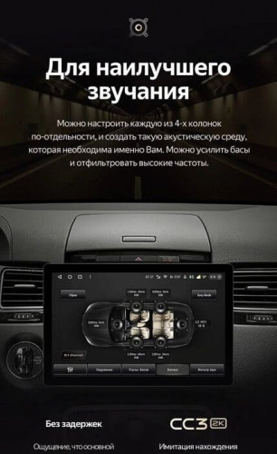Штатная магнитола Teyes CC3 2K 4/32 Volkswagen Touareg FL NF (2010-2018) Тип-А (11")