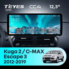 Штатная магнитола Teyes CC4 12.3" 6/64 Ford C-MAX (2012-2019)