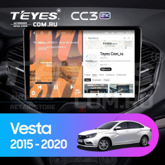 Штатная магнитола Teyes CC3 2K 360 6/128 Lada Vesta Cross Sport (2015-2022) F1 (13")