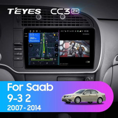 Штатная магнитола Teyes CC3 2K 4/64 Saab 9-3 2 (2007-2014)