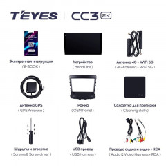 Штатная магнитола Teyes CC3 2K 4/32 Changan CS75 (2014-2019)
