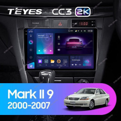Штатная магнитола Teyes CC3 2K 4/64 Toyota Mark II 9 X100 (2000-2007) F1