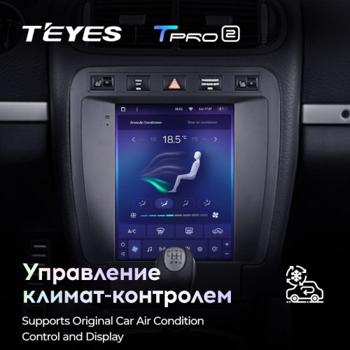 Штатная магнитола Tesla style Teyes TPRO 2 4/64 Porsche Cayenne 1 9PA (2002-2010)