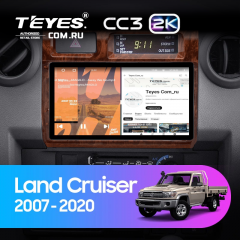 Штатная магнитола Teyes CC3 2K 4/64 Toyota Land Cruiser 70 Series LC 79 (2007-2020) (Дерево)