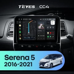 Штатная магнитола Teyes CC4 6/64 Nissan Serena 5 V C27 (2016-2021) F1 правый руль