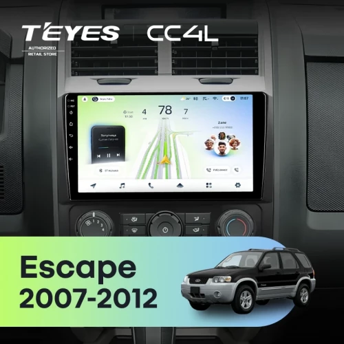 Штатная магнитола Teyes CC4L 6/64 с DTS Ford Escape (2007-2012) F2