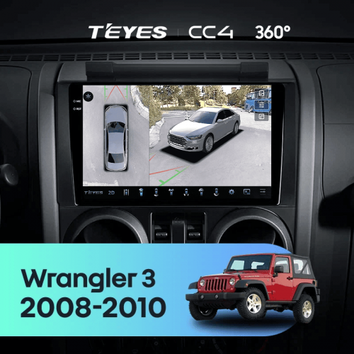 Штатная магнитола Teyes CC4 360 6/64 Jeep Wrangler 3 JK (2008-2010) F1